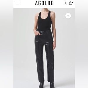 Agolde Recycled Leather 90s Pinch Waist